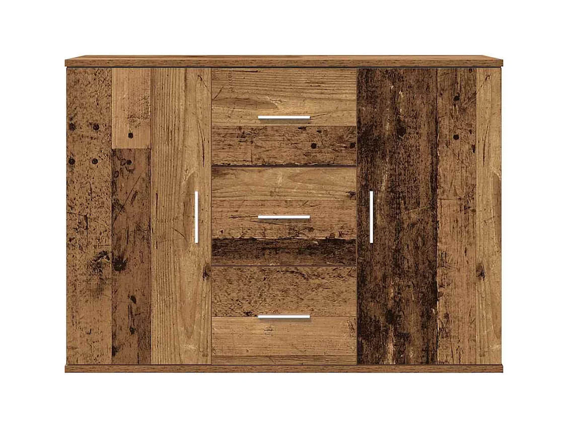 Buffet vieux bois 90x29,5x65 cm bois d'ingénierie