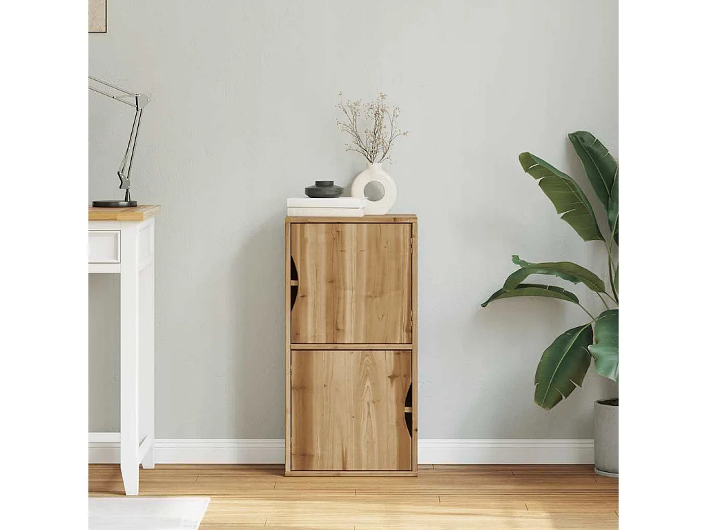 Armoire latérale ODDA 40x24x79 cm bois massif pin