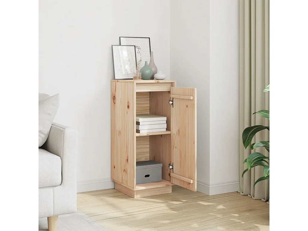 Buffet 31,5x34x75 cm Bois massif de pin