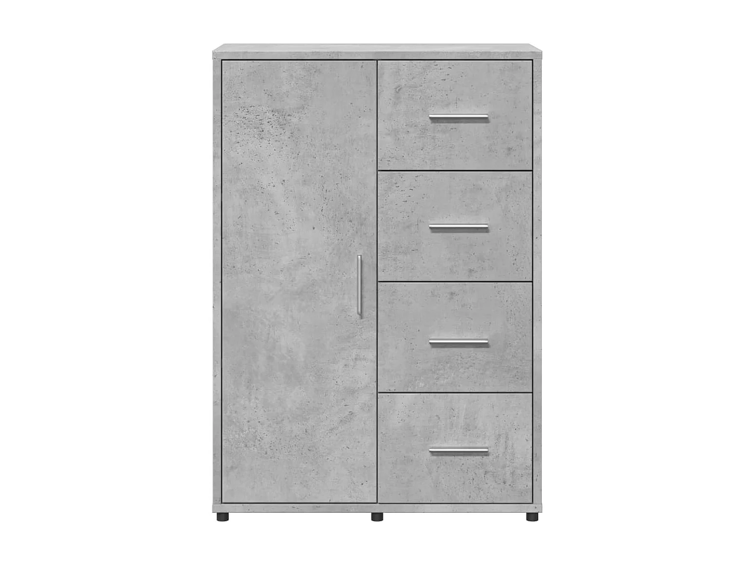 Dressoirs 2 stuks betongrijs 60x31x84 cm bewerkt hout