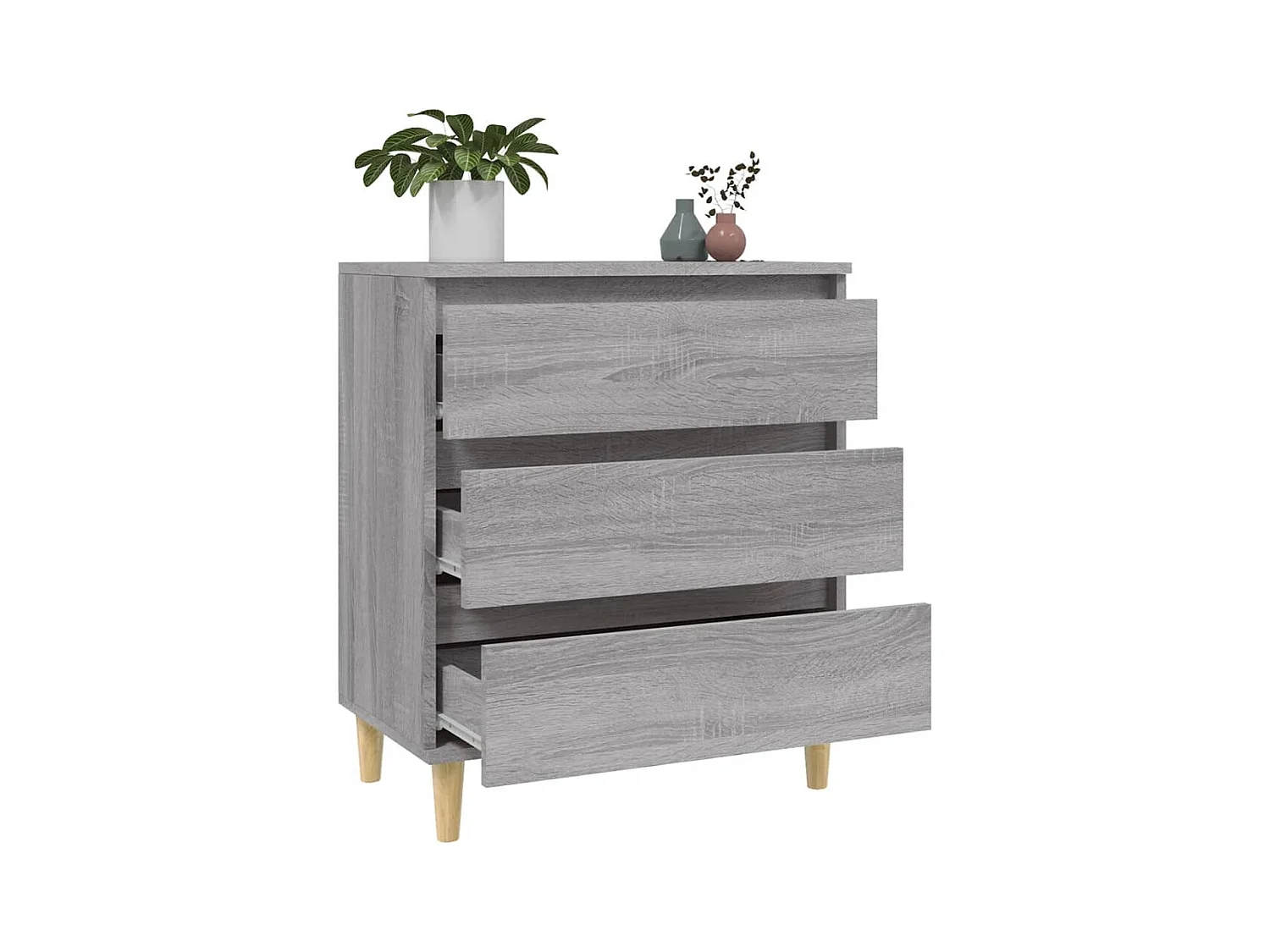 Buffet Sonoma gris 60x35x70 cm Bois d'ingénierie
