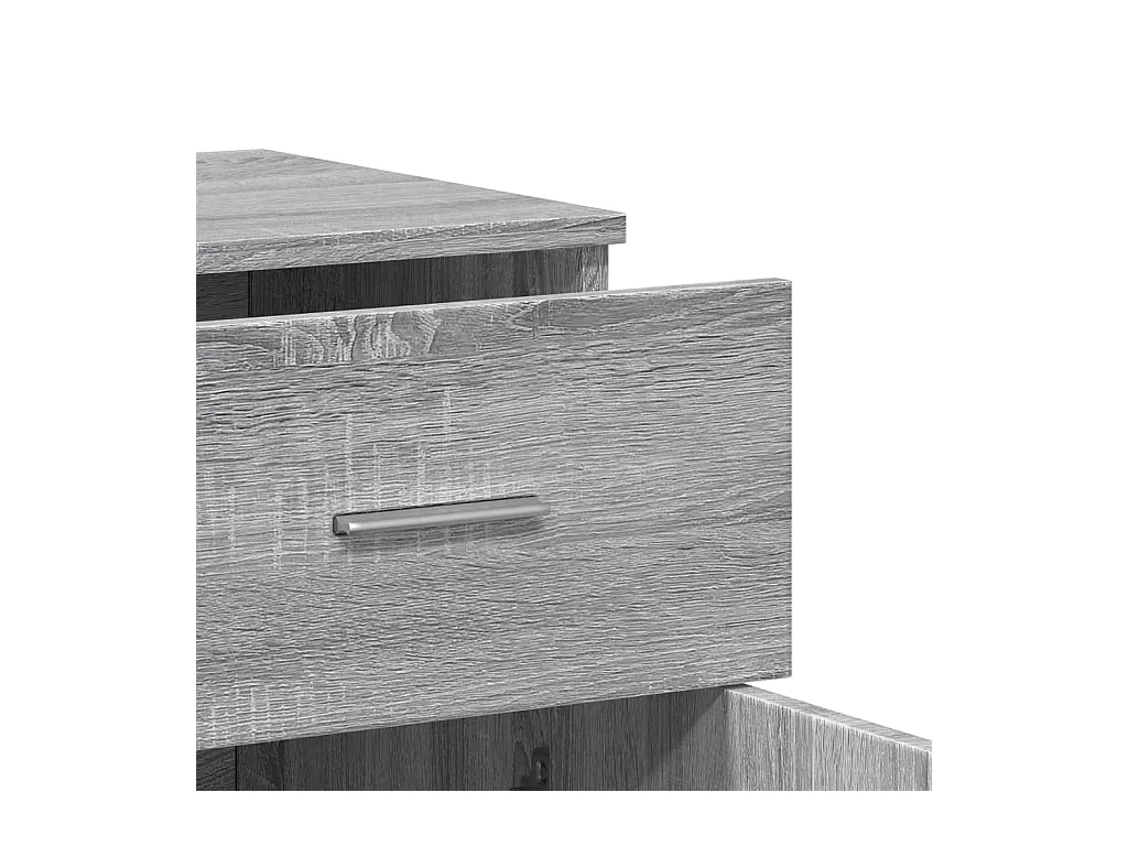 Buffet sonoma gris 79x38x80 cm bois d'ingénierie