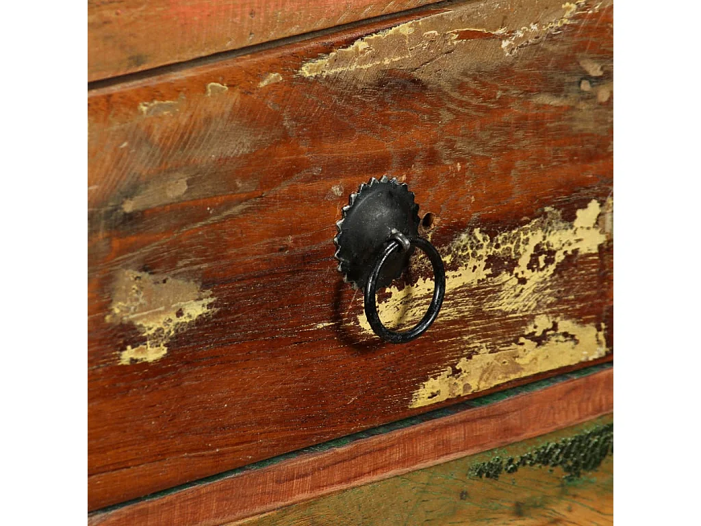 Credenza in legno massello di recupero 120x35x76 cm