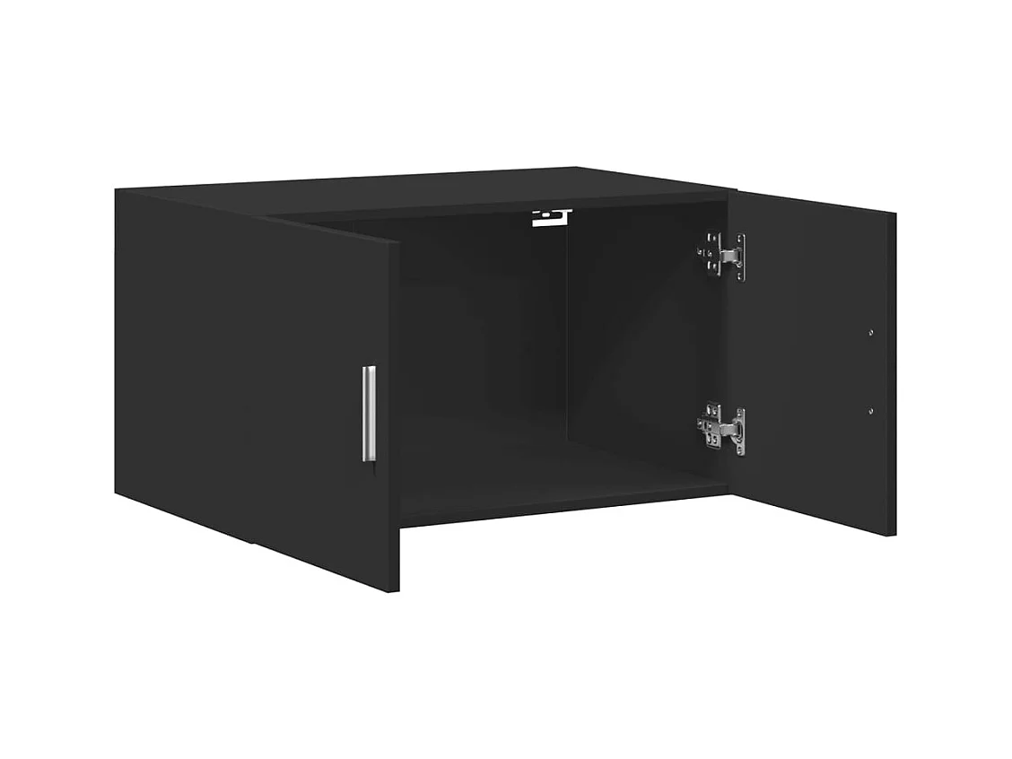 Armoire murale noir 70x42,5x40 cm bois d'ingénierie