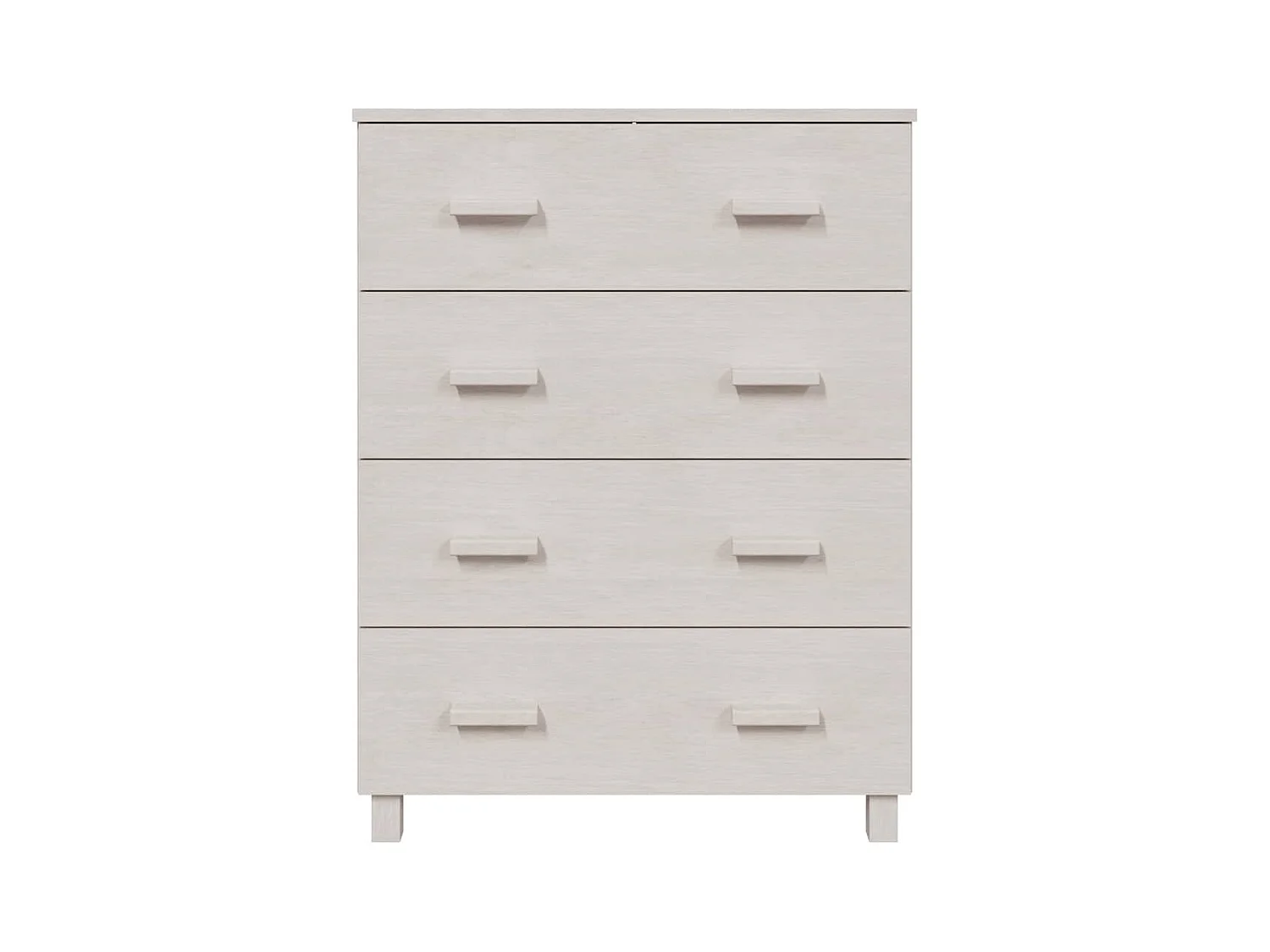 Credenza bianca HAMAR 79x40x103,5 cm in legno massello di pino