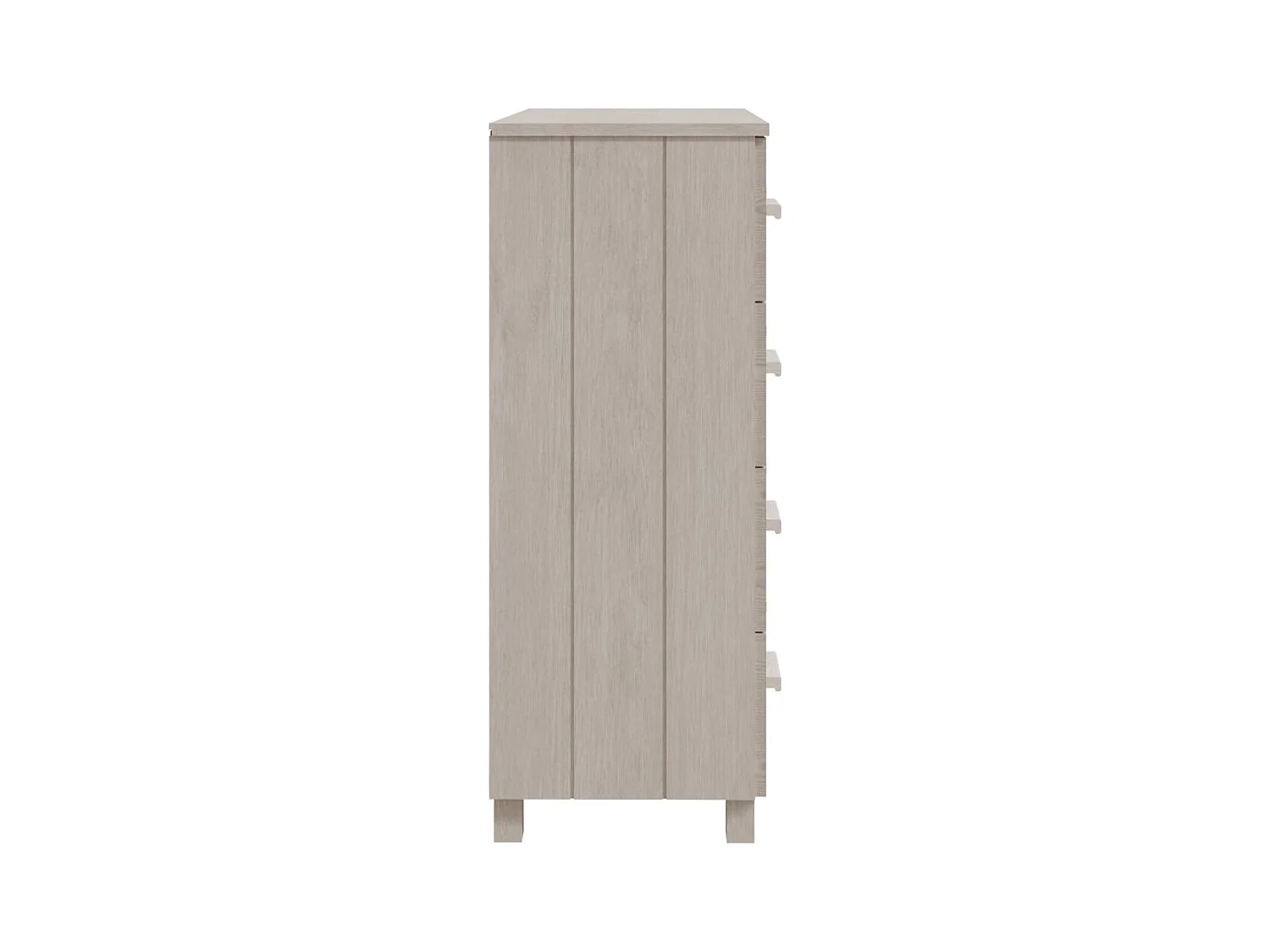 Credenza bianca HAMAR 79x40x103,5 cm in legno massello di pino