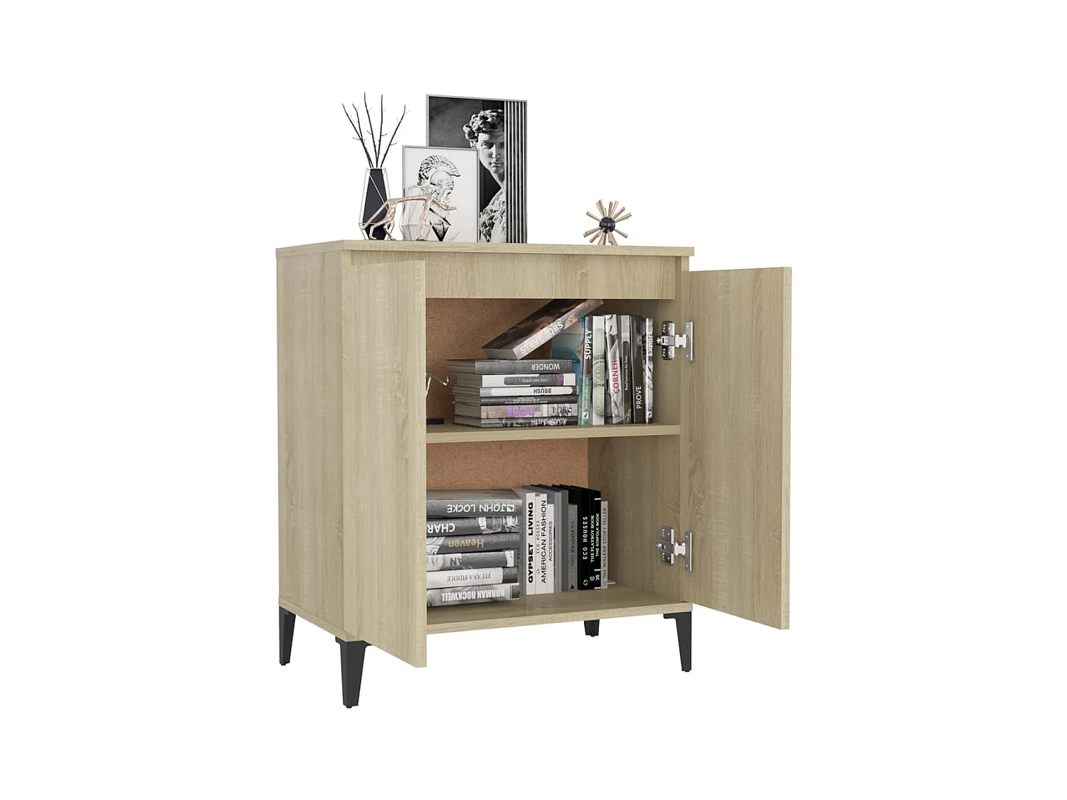 Credenza in rovere Sonoma 60x35x70 cm in legno ingegnerizzato