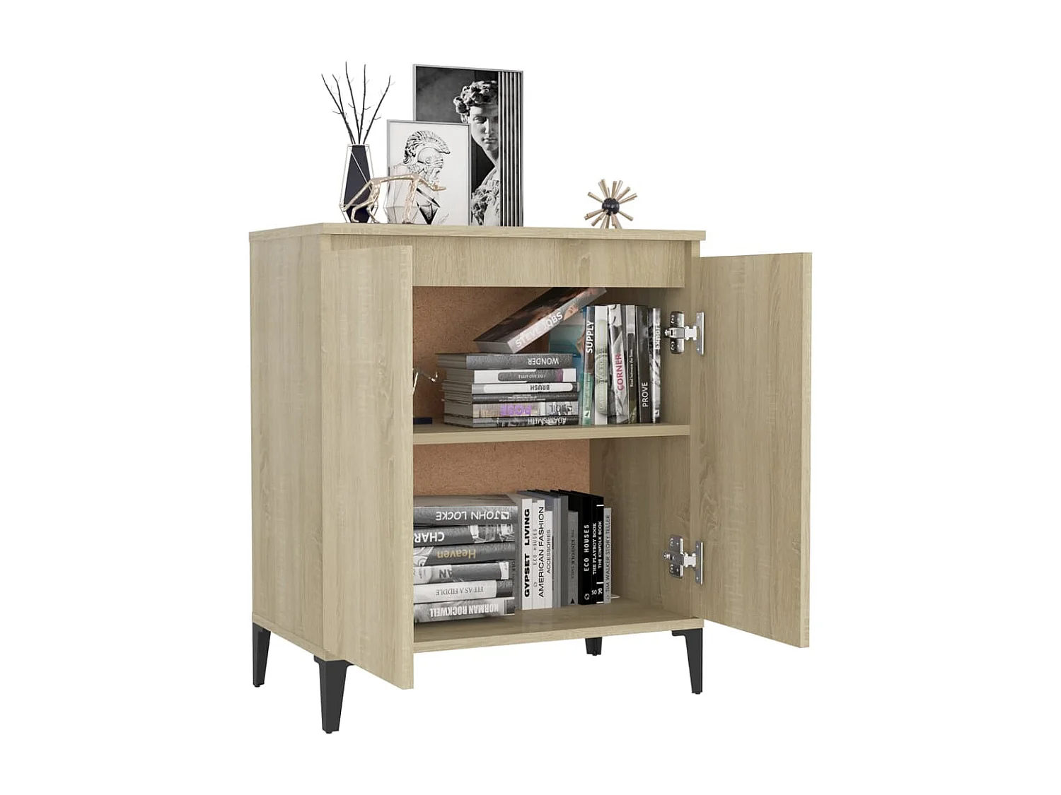 Buffet chêne sonoma 60x35x70 cm bois d'ingénierie