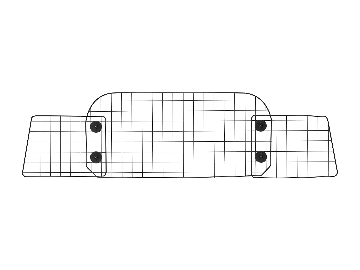 Barrière de Sécurité Réglable pour Chien SucceBuy, (90 à 154 cm), Séparateur de Voiture pour Espace de Chargement