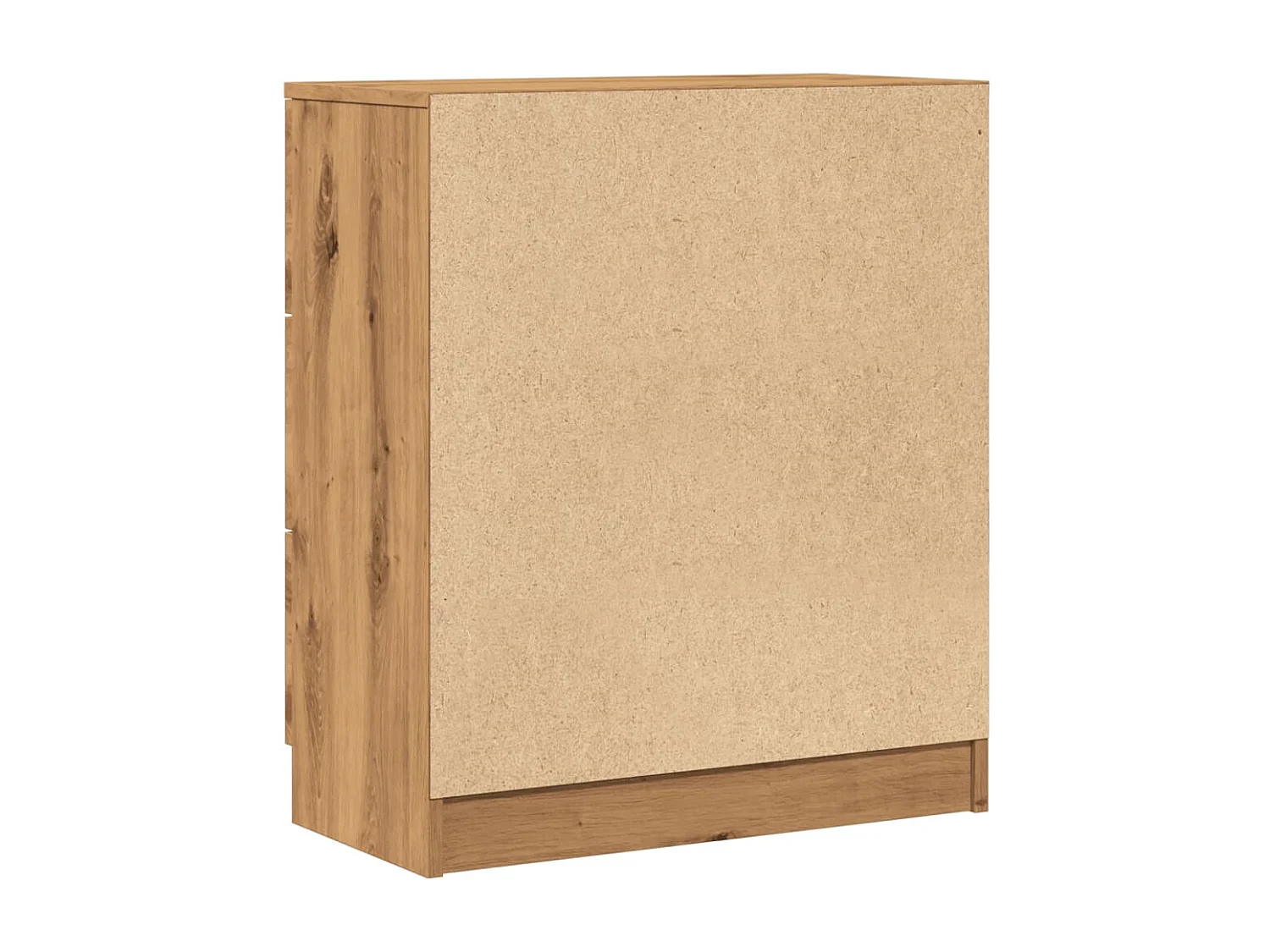 Buffet chêne artisanal 60x30x70 cm bois d'ingénierie