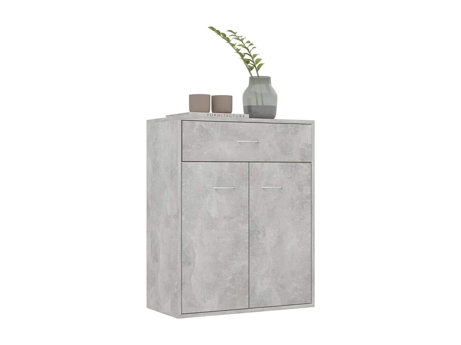 Buffet Gris béton 60x30x75 cm Bois d'ingénierie