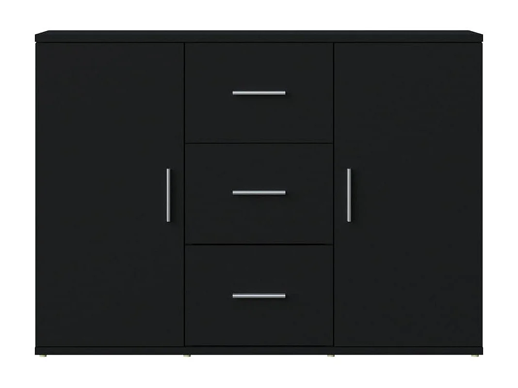 Buffet Noir 91x29,5x65 cm Bois d'ingénierie