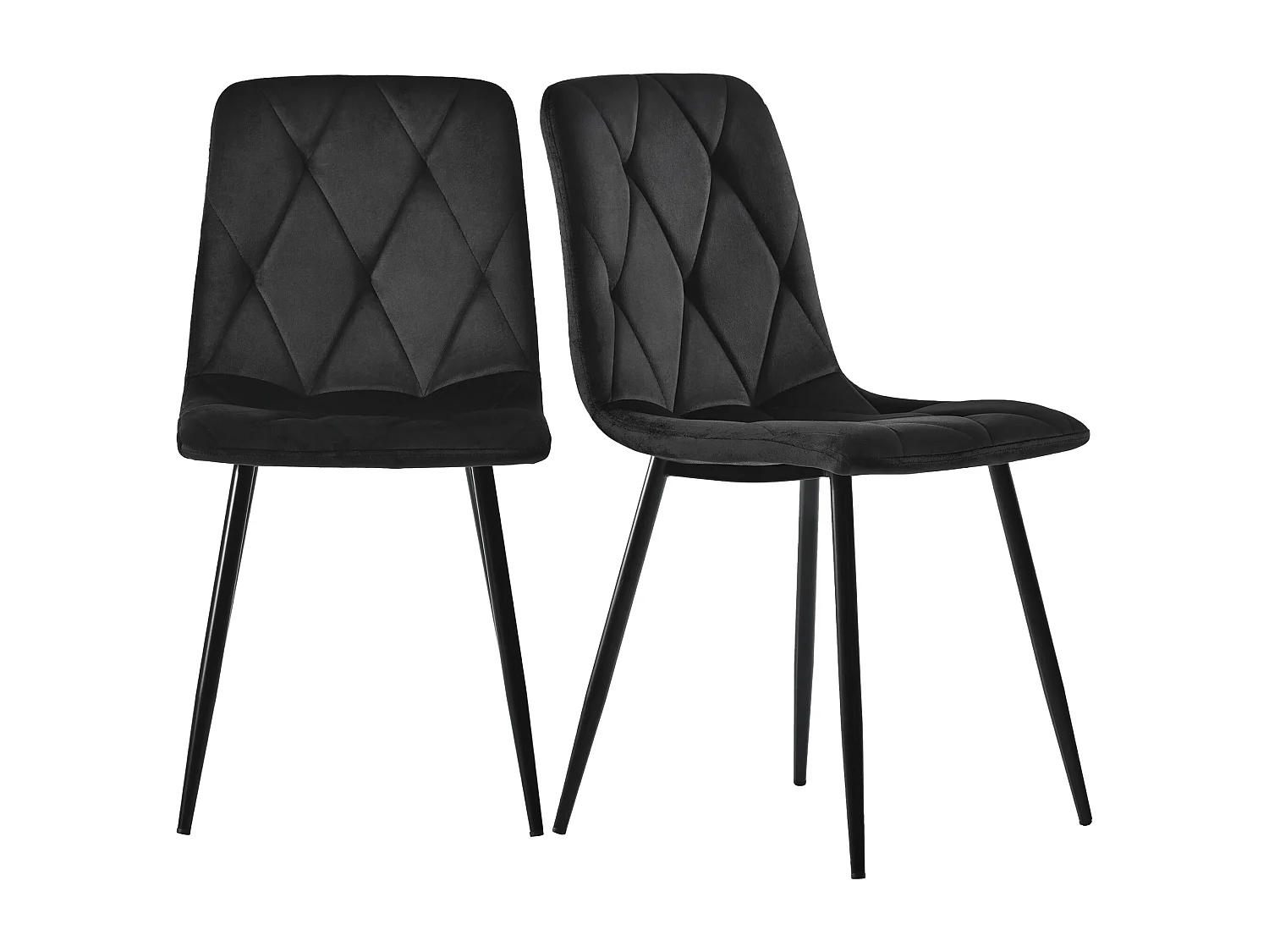 ensemble de salle à manger (5-tlg), 117x68 cm Esstisch avec 4 Chaises, Table Rectangulaire Moderne, MDF, Noyer et Noir, Pieds Métalliques Dorés