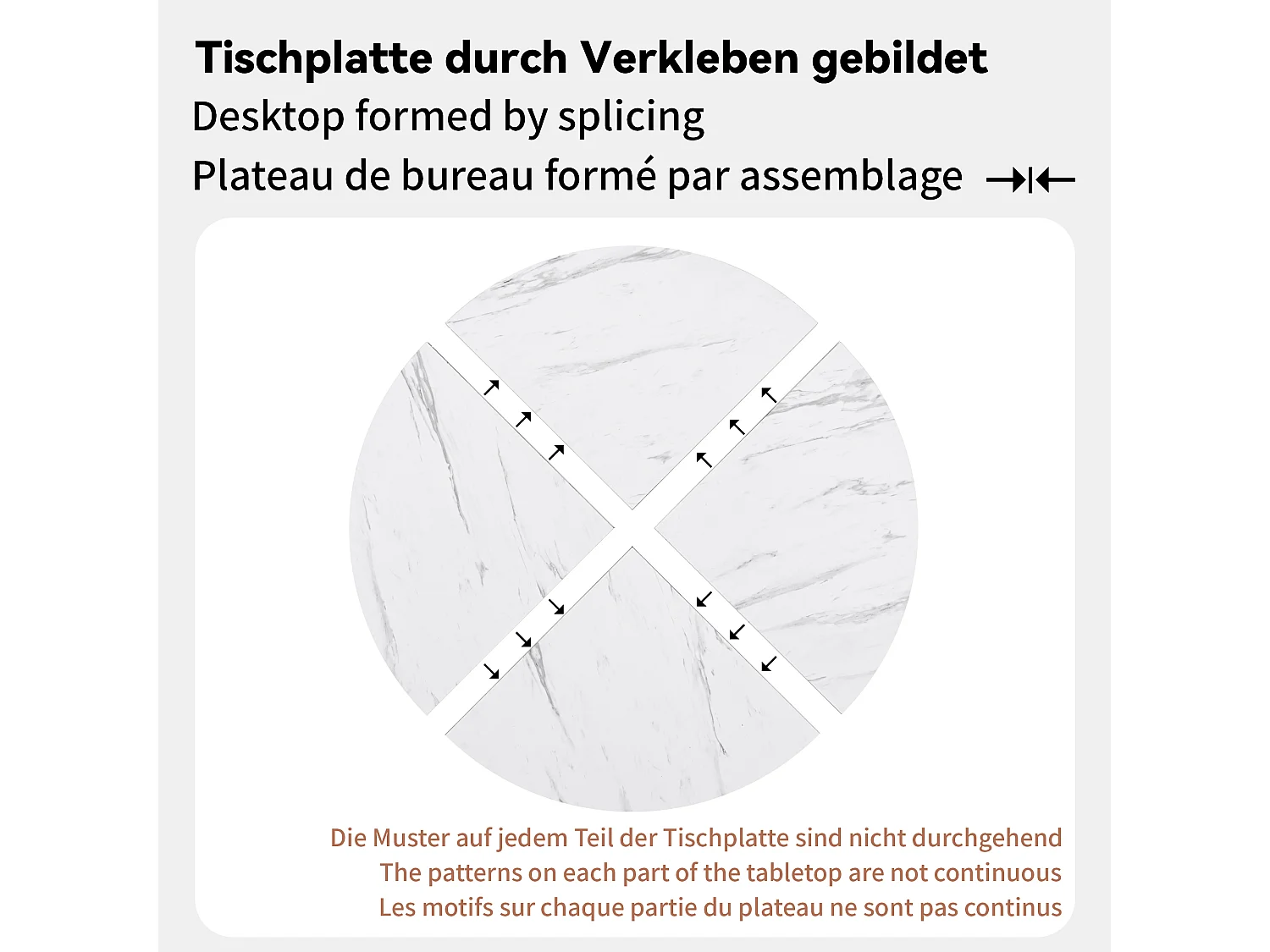 Eettafelset van 5 stuks, moderne ronde marmeren tafel + 4 groene fluwelen stoelen, gouden metalen poten (50 x 50 x 75 cm)