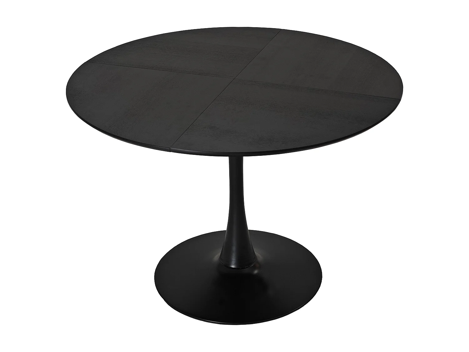 Juego de mesa de comedor para 4 personas, mesa Tulip de 120 cm con 4 sillas, para comedor, cafetería y espacios pequeños (120 x 120 x 75 cm)