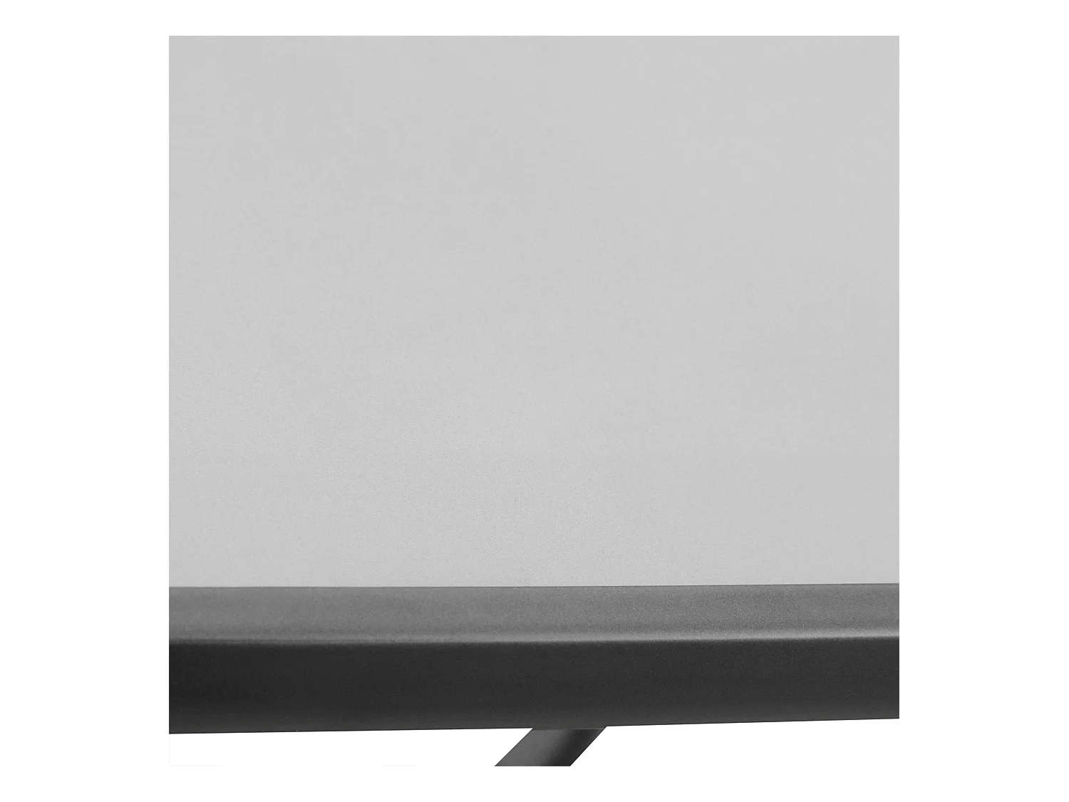 Vierkante tuintafel van gehard glas, weerbestendig, metaal, zwart (68,5x68,5x84cm)