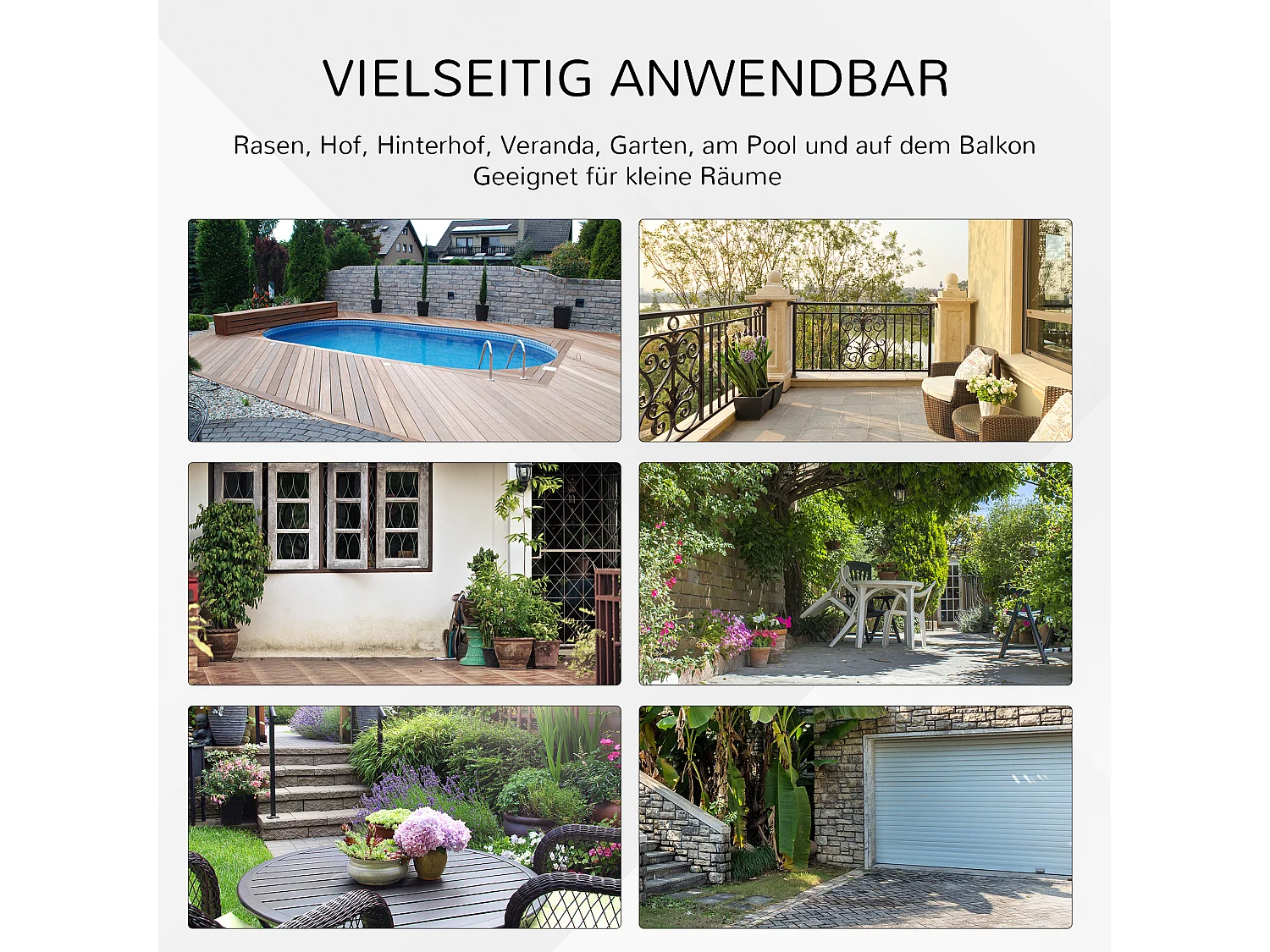 Table pliante ronde, design camping et jardin, acier et rotin synthétique, marron (Ø68x73 cm)