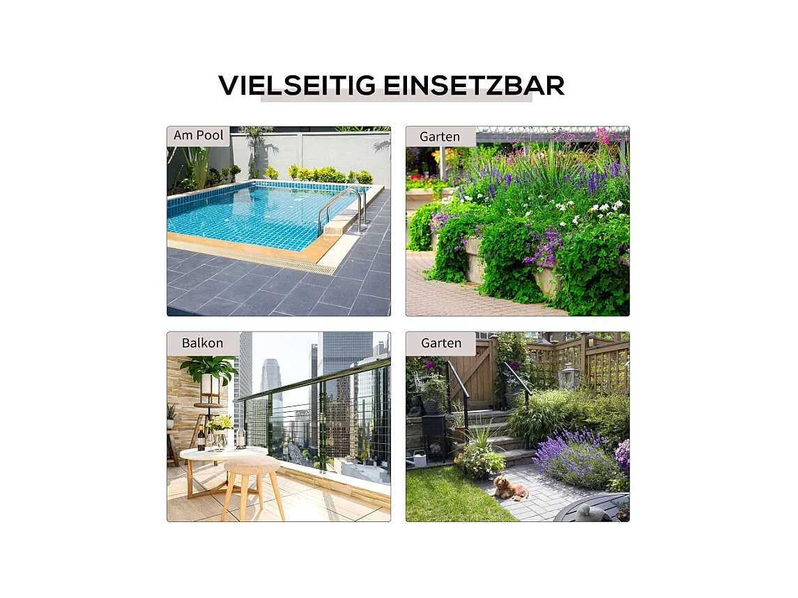 Table d'appoint pliante pour jardin, table de terrasse en métal avec design en rotin, coloris noir (40x40x40 cm)