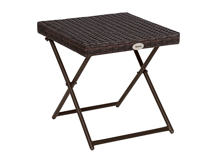 Palazzo INT – Table De Jardin Rétro En Métal Blanc (100x100cm) – Style Campagne Pour Terrasse Ou Balcon