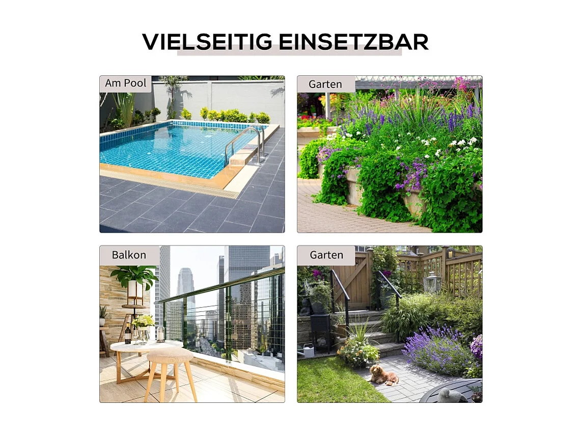 Table d'appoint pliante pour jardin, table de terrasse en métal avec design en rotin, coloris noir (40x40x40 cm)