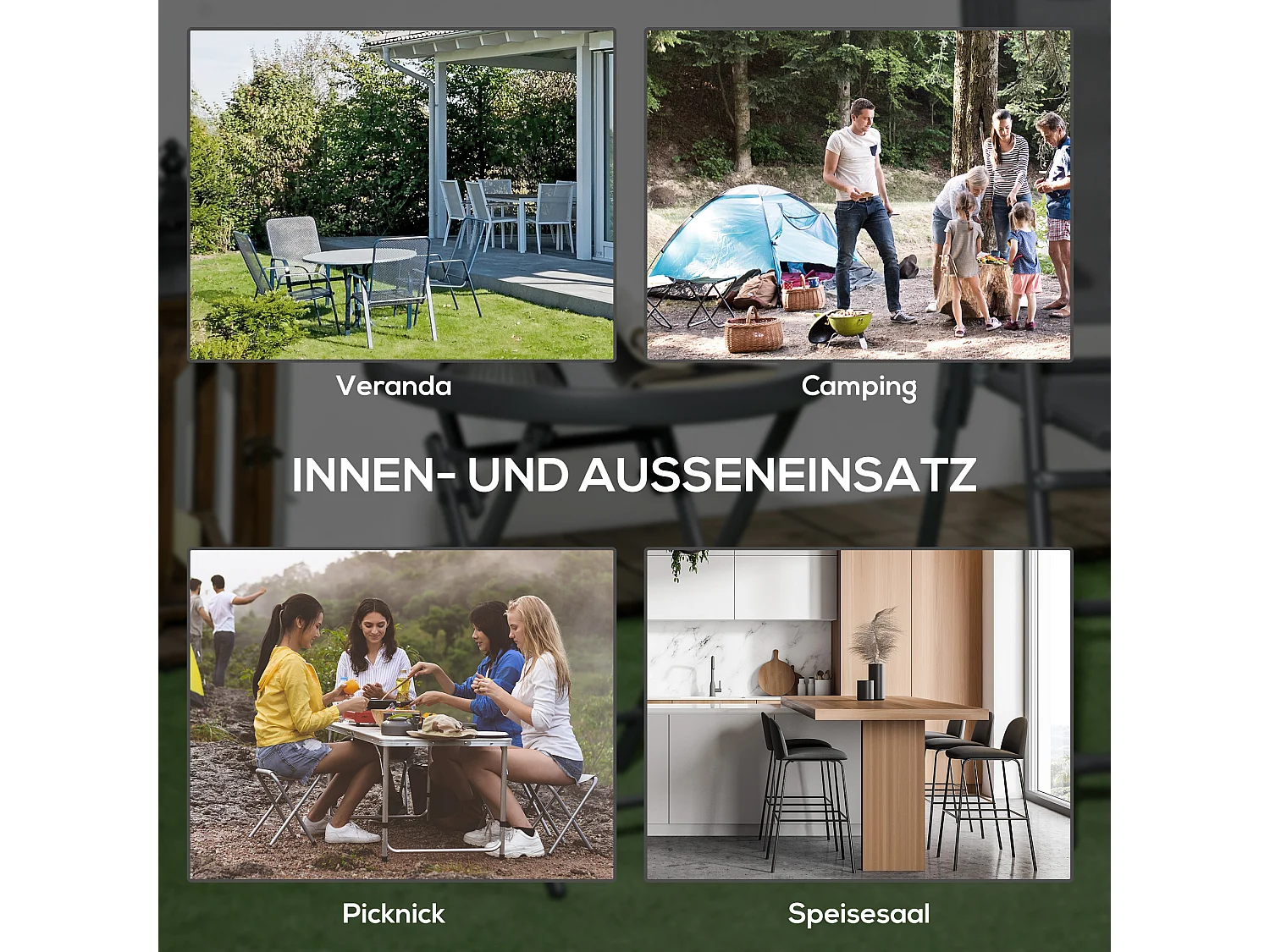 Ronde opklapbare tafel met glazen blad, metaal, zwart (Ø45x50cm)