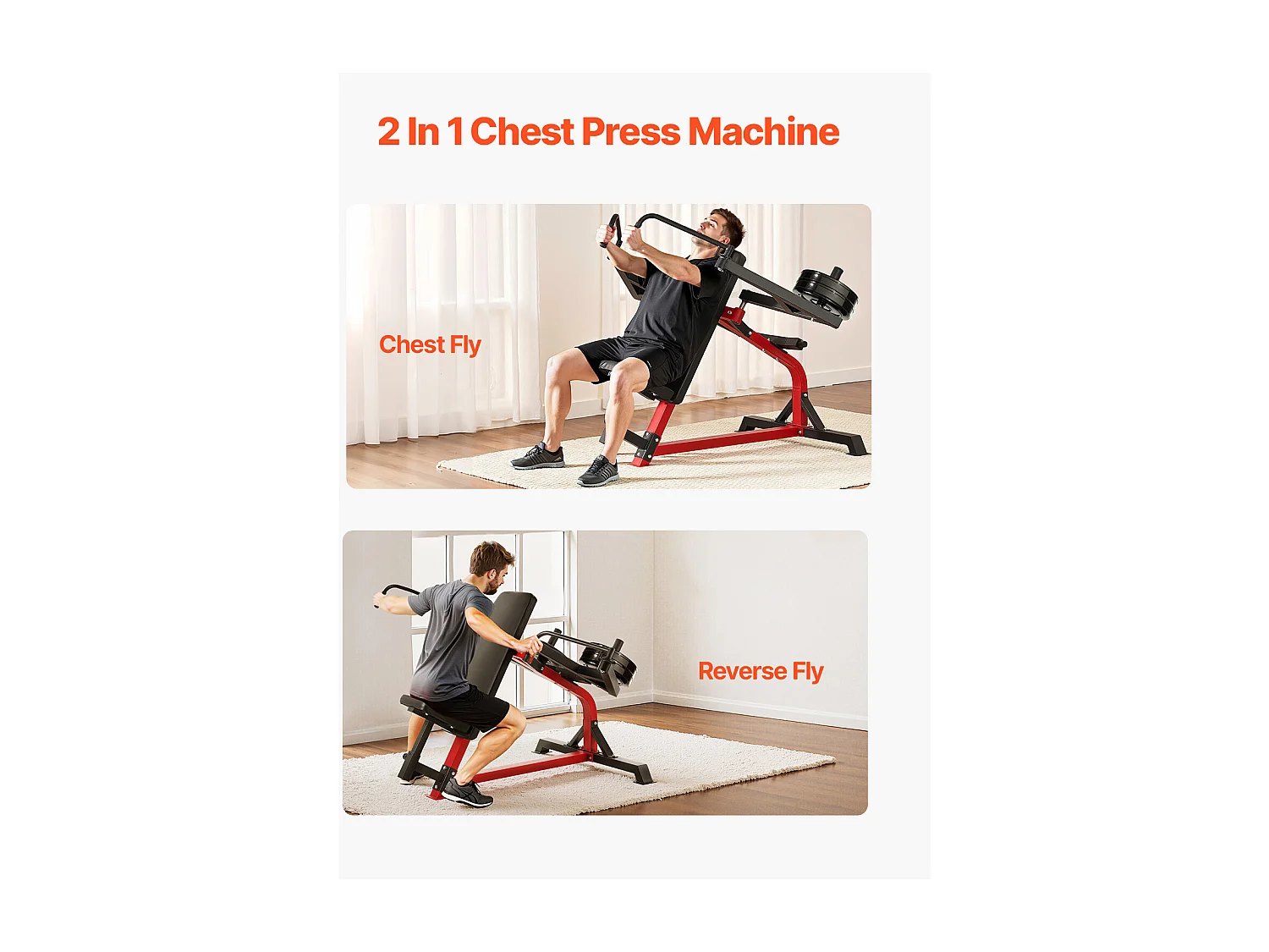 Appareil de Musculation SucceBuy, pour Écarté Incliné et Inversé Deltoïde, pour Entraînement du Haut du Corps, Équipement pour Gym à Domicile