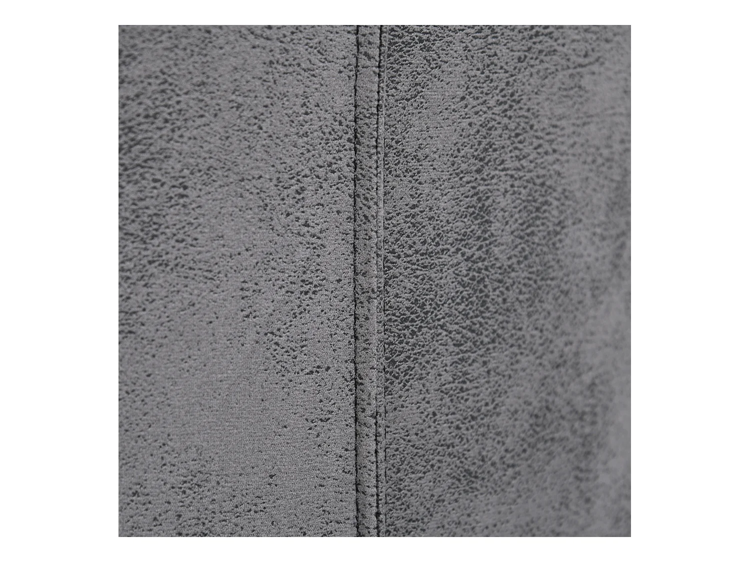 Ensemble de 4 chaises de salle à manger design, dossier incliné velours et structure métal, gris (45x61x98 cm)