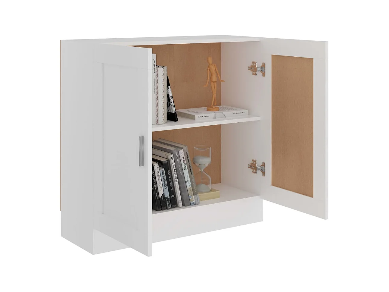 Bibliothèque Blanc 82,5x30,5x80 cm Bois d'ingénierie