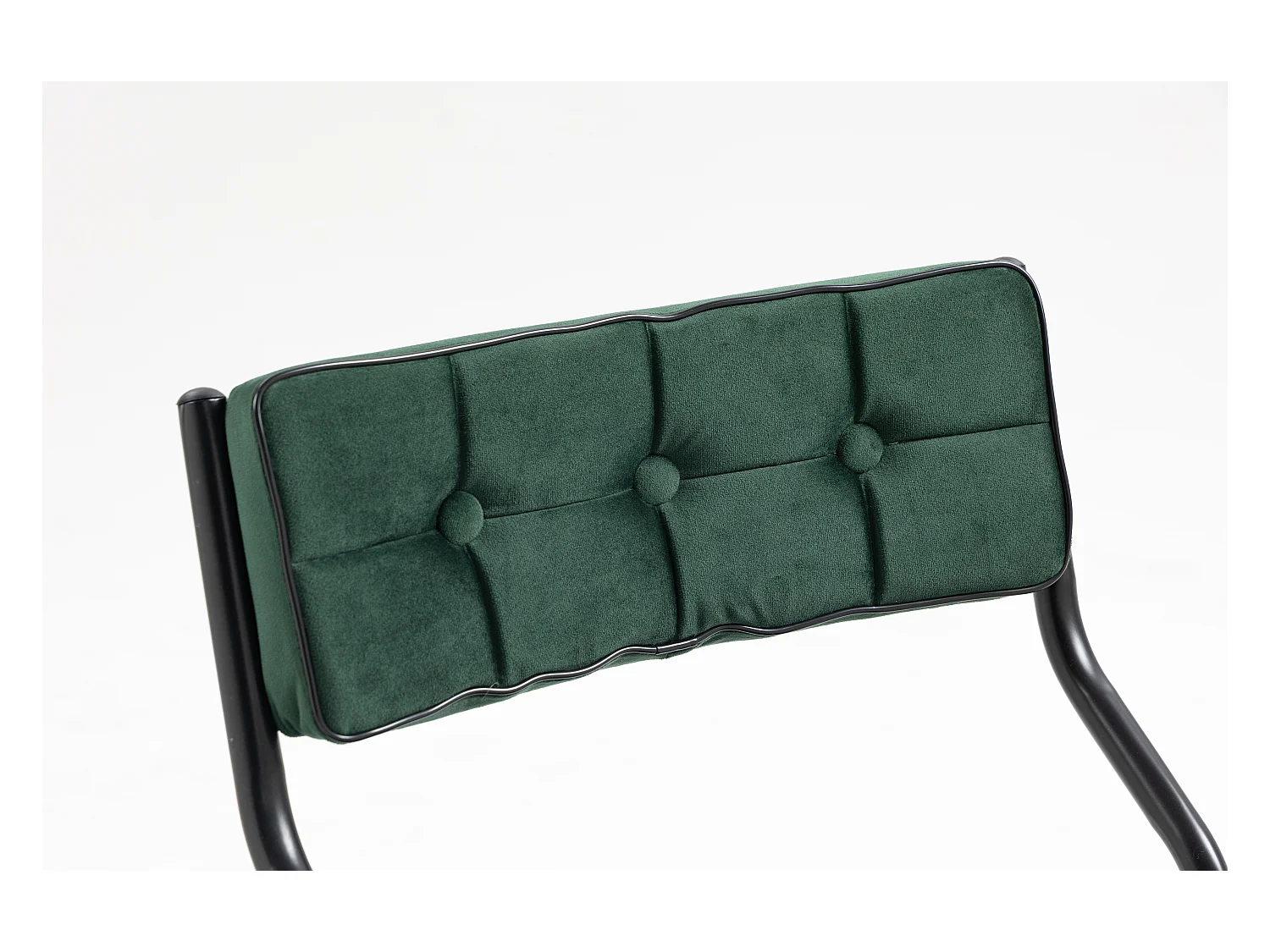 2-delige klapstoelen, eetkamerstoelen met kussen, staal, groen (46x47x80 cm)