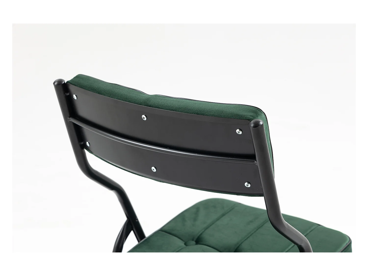 2-delige klapstoelen, eetkamerstoelen met kussen, staal, groen (46x47x80 cm)