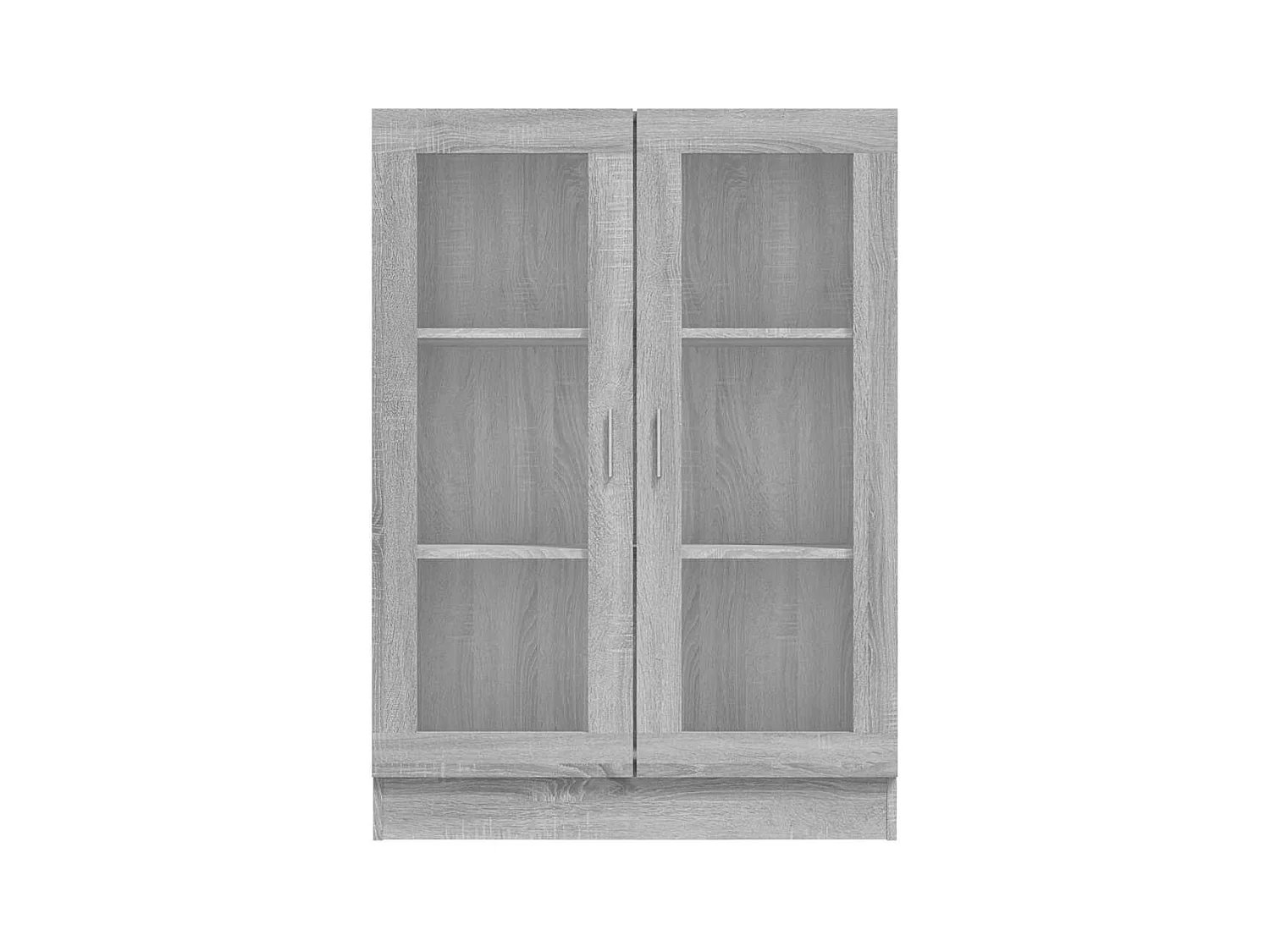 Armoire à vitrine Sonoma gris 82,5x30,5x115cm Bois d'ingénierie