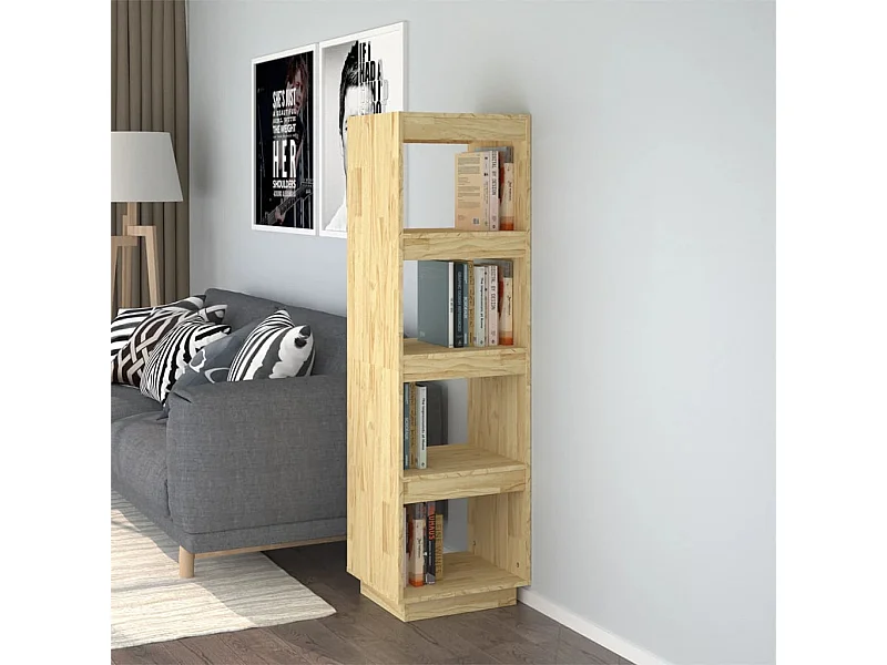 Librería/Separador de ambientes 40x35x135 cm pino macizo