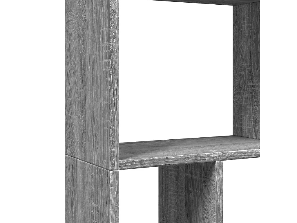 Libreria Sonoma grigia 60x20x120 cm in legno ingegnerizzato