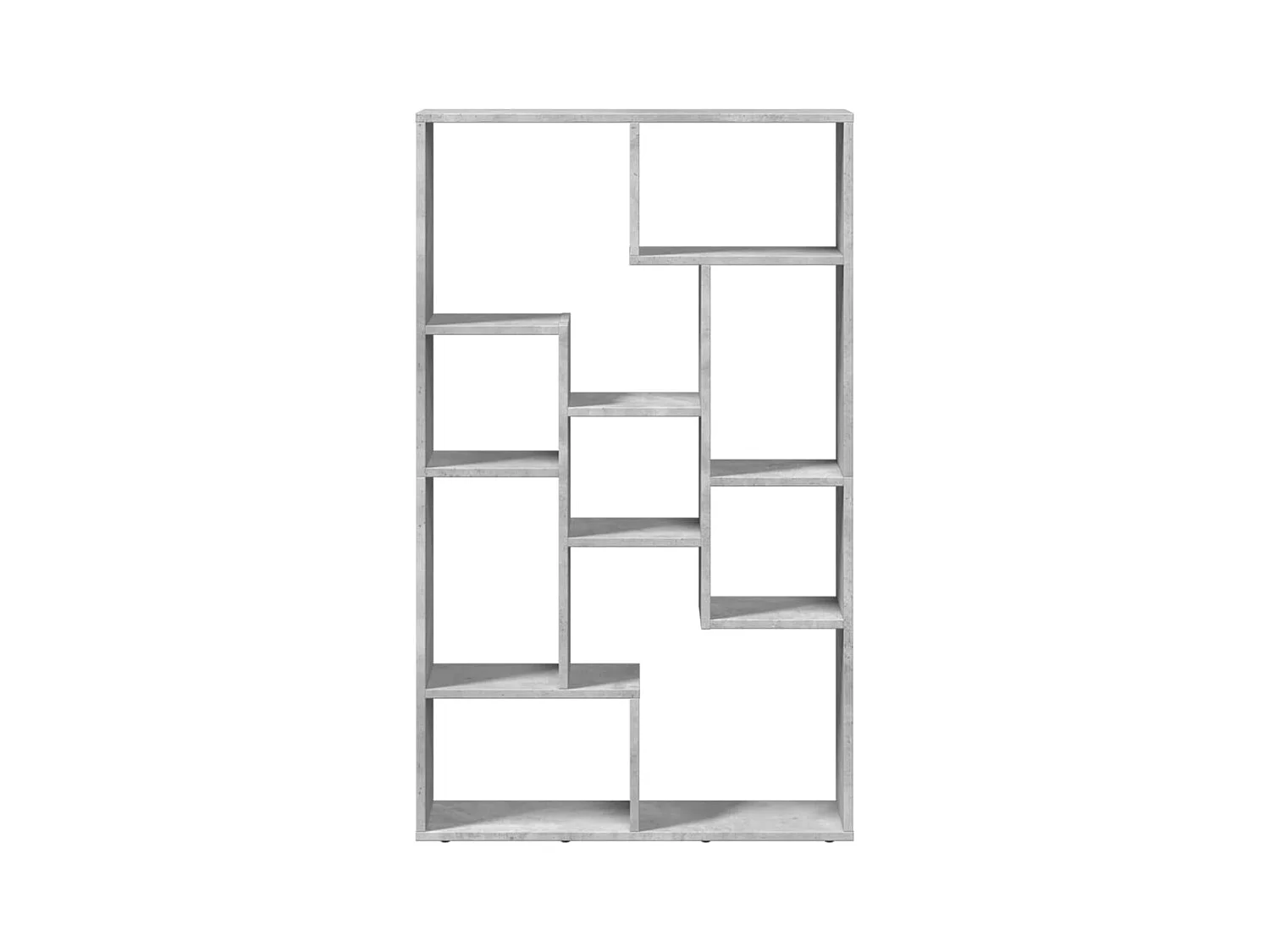 Libreria grigio cemento 72x20x120 cm in legno ingegnerizzato