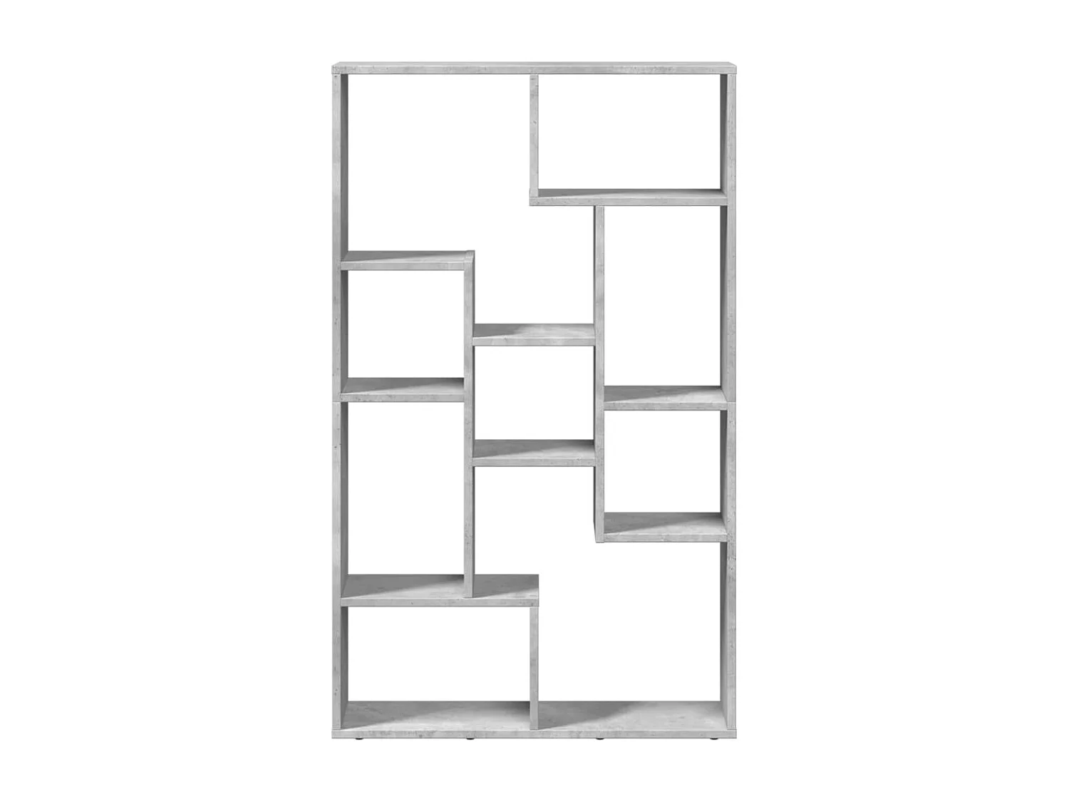 Librería de hormigón gris 72x20x120 cm madera de ingeniería