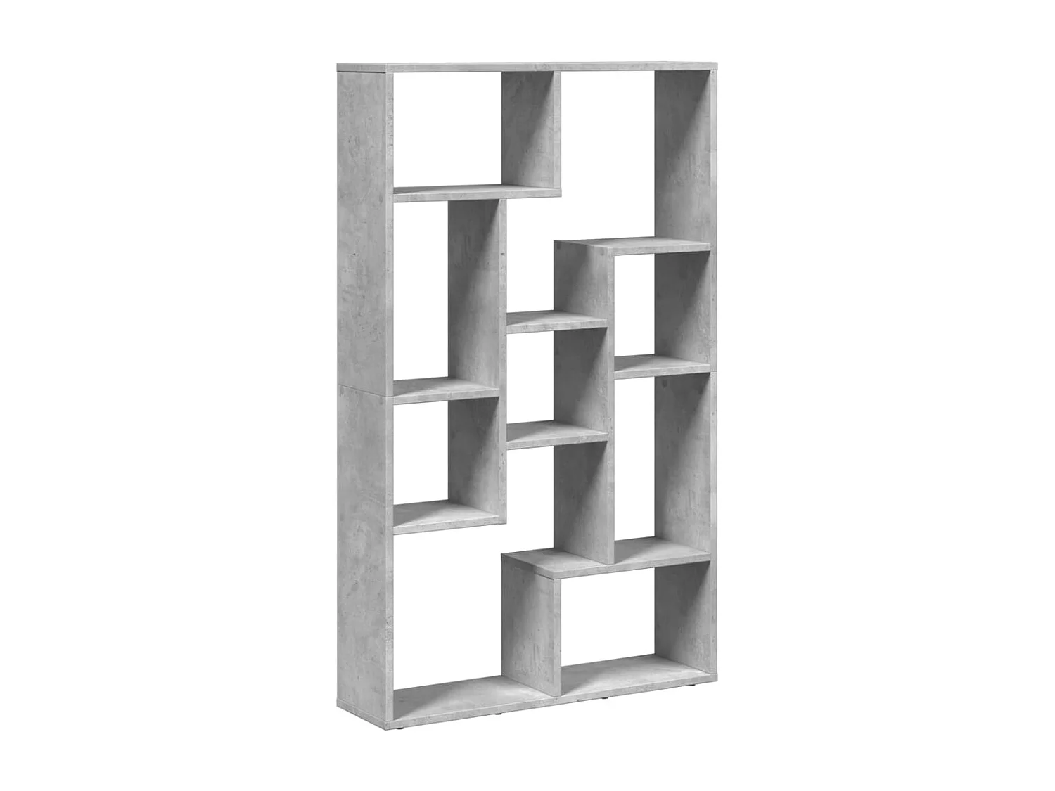 Librería de hormigón gris 72x20x120 cm madera de ingeniería