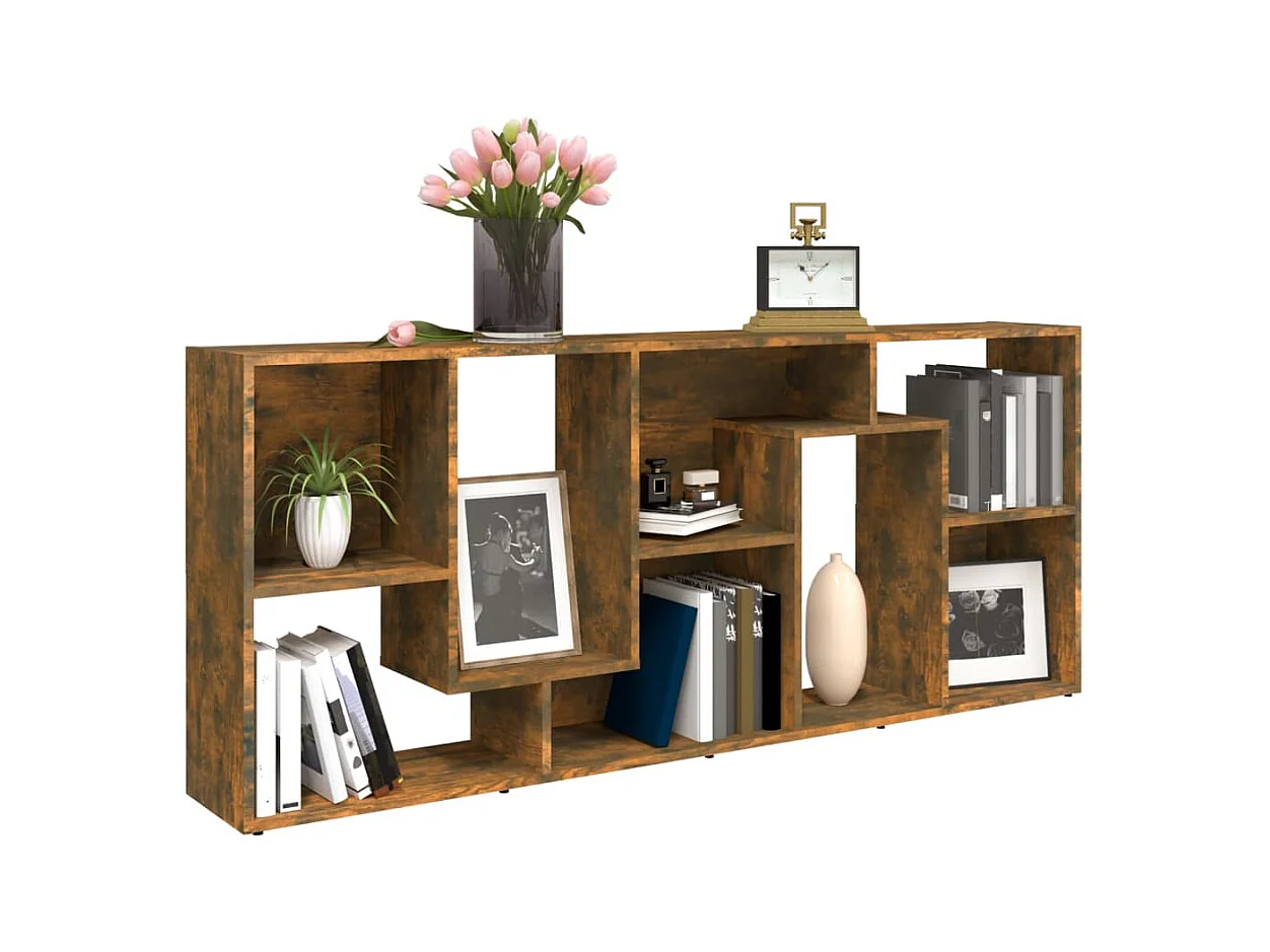 Bibliothèque Chêne fumé 67x24x161 cm Bois d'ingénierie