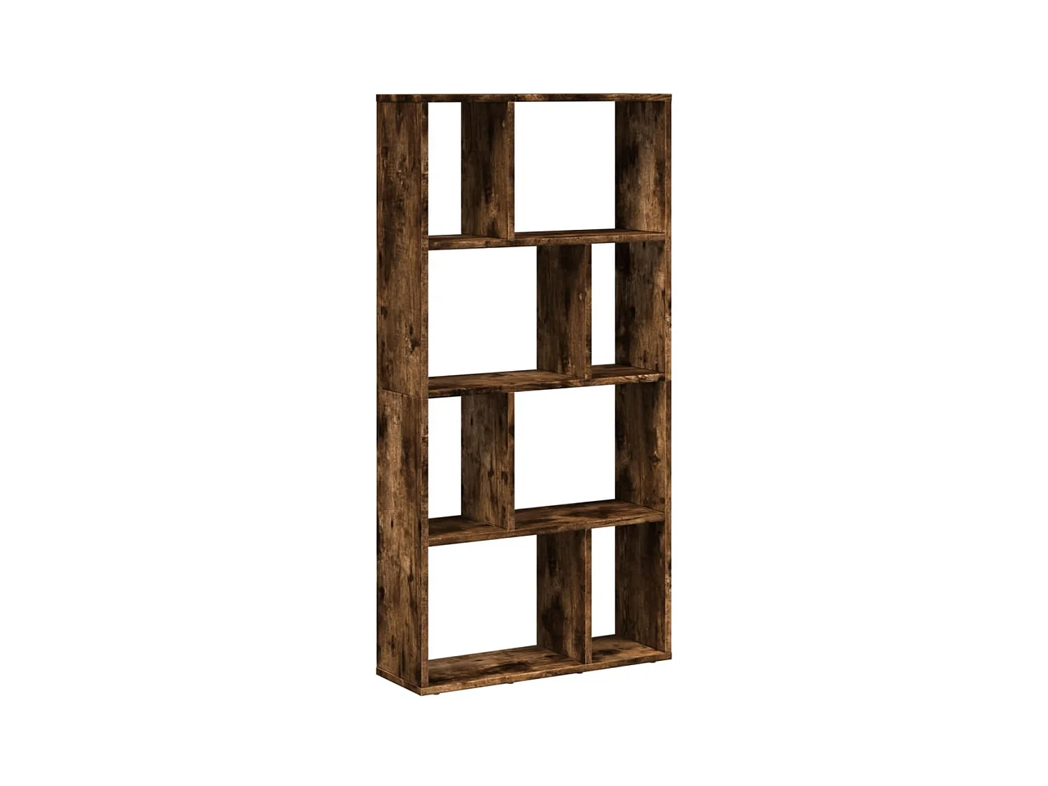 Bibliothèque chêne fumé 60x20x120 cm bois d'ingénierie