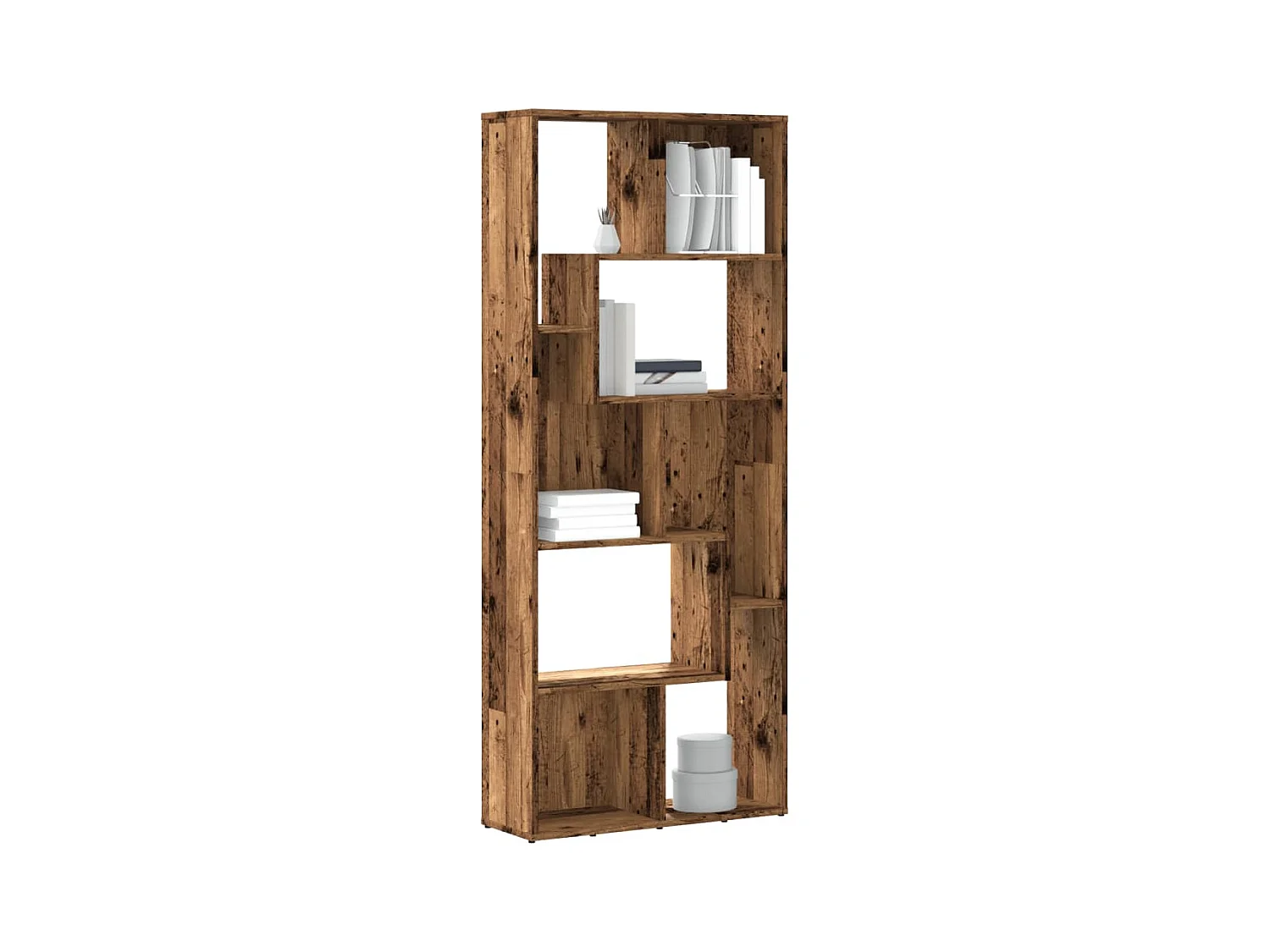 Libreria in legno antico 67x24x161 cm in legno ingegnerizzato