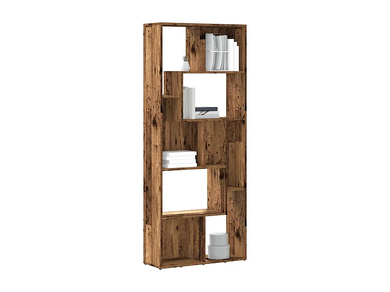 Libreria in legno antico 67x24x161 cm in legno ingegnerizzato