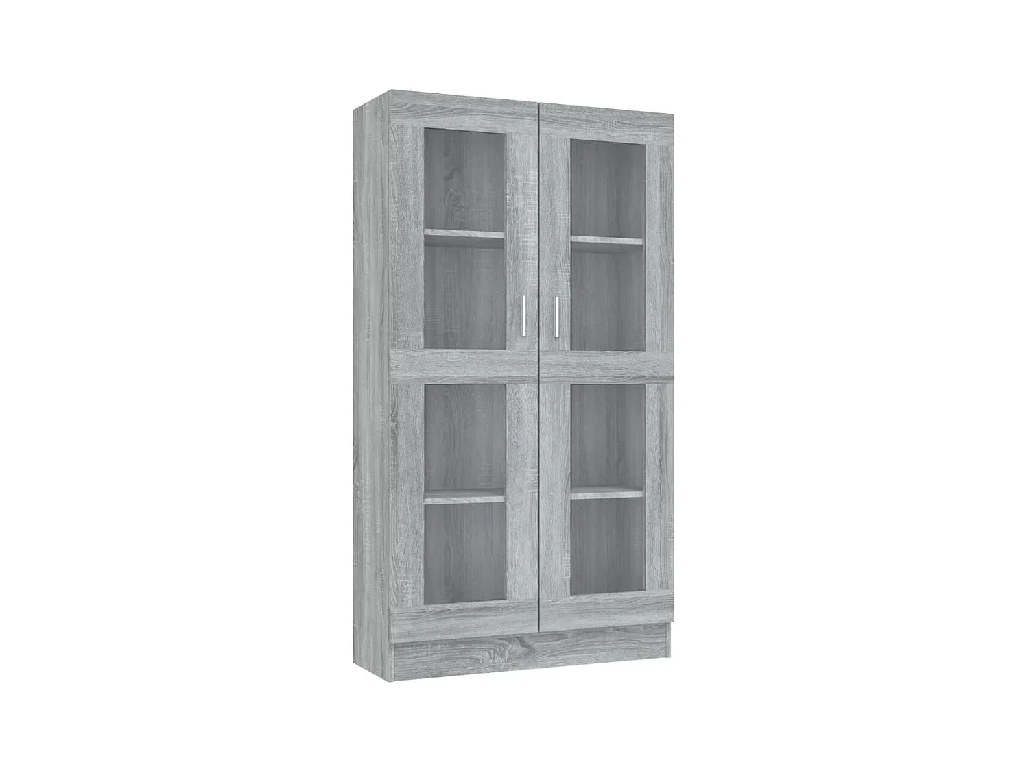 Armoire à vitrine Sonoma gris 82,5x30,5x150cm Bois d'ingénierie