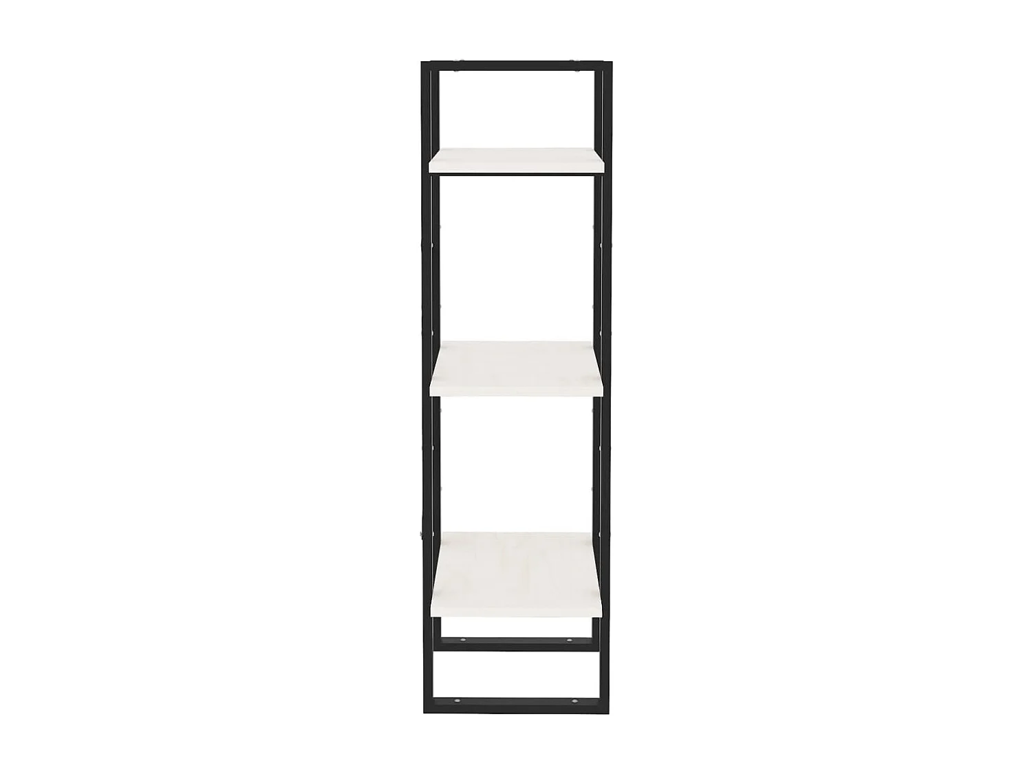 Bibliothèque à 3 niveaux Blanc 40x30x105 cm Bois de pin massif