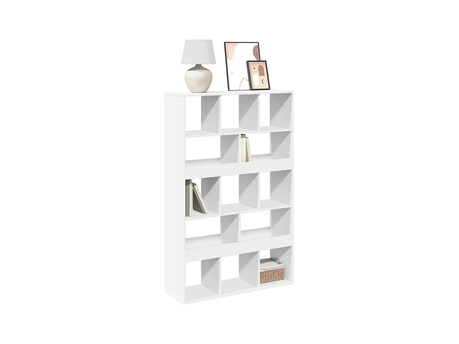 Librería blanca 100x33x156,5 cm madera contrachapada