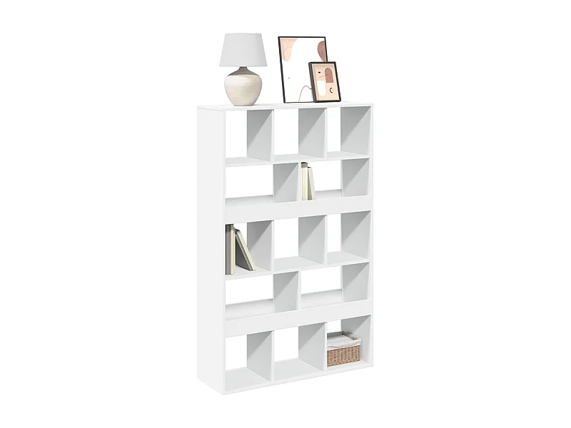 Libreria bianca 100x33x156,5 cm in legno ingegnerizzato