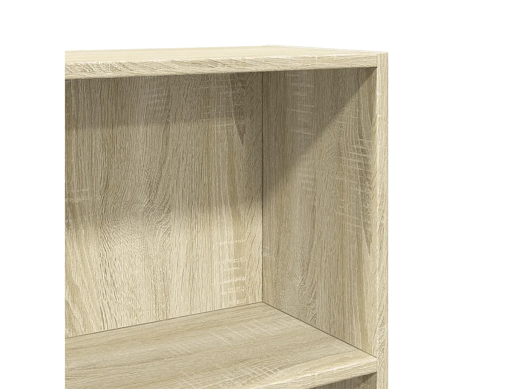 Bücherregal aus Sonoma-Eiche, 60 x 24 x 109 cm, Holzwerkstoff