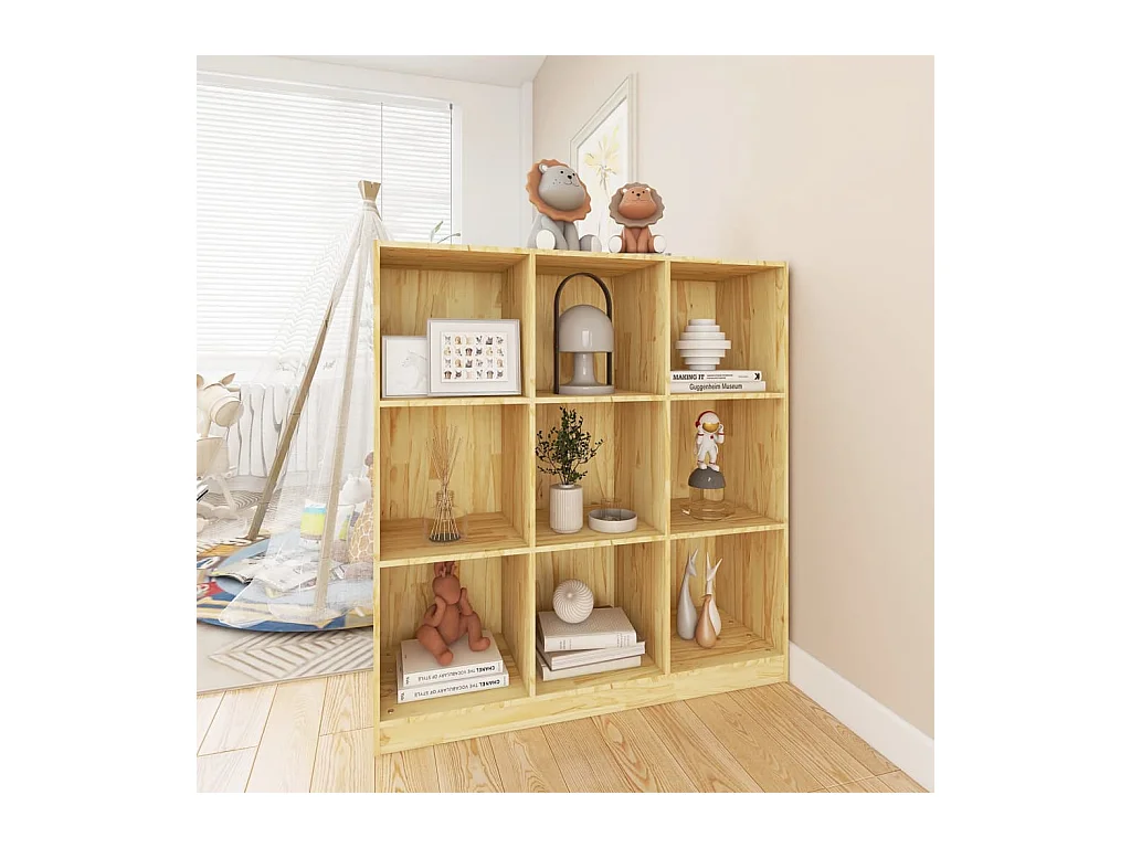 Bibliothèque/Séparateur de pièce 104x33,5x110 cm pin massif