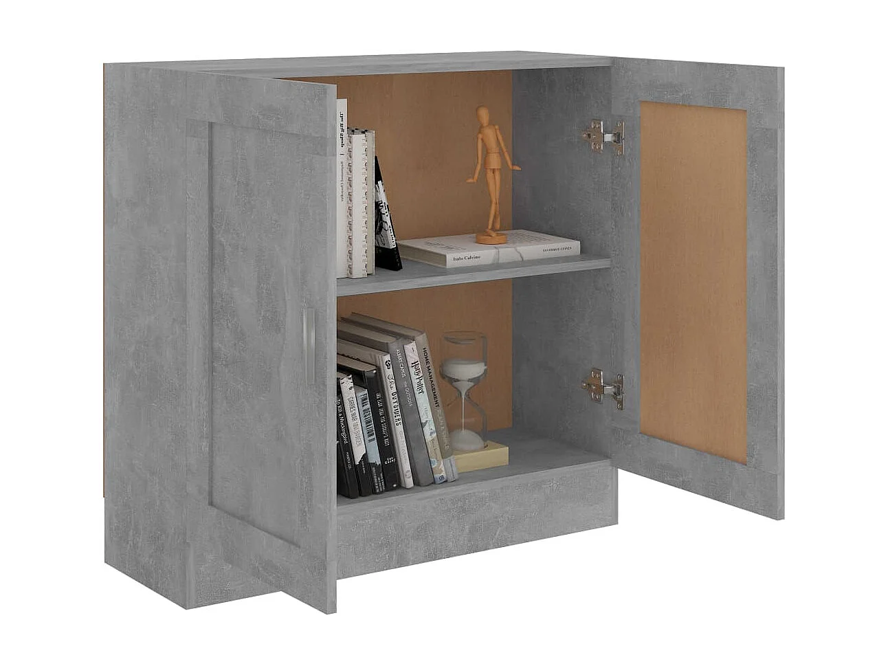 Bibliothèque Gris béton 82,5x30,5x80 cm Bois d'ingénierie