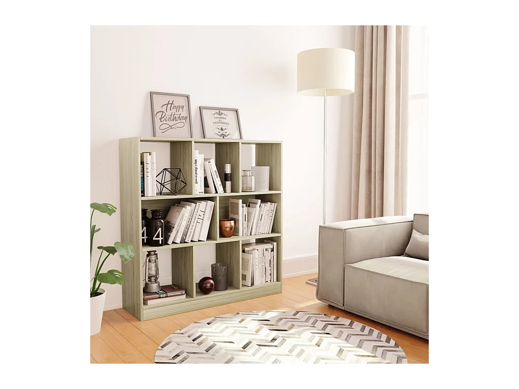 Sonoma Eiken Boekenkast 97,5x29,5x100 cm Technisch Hout