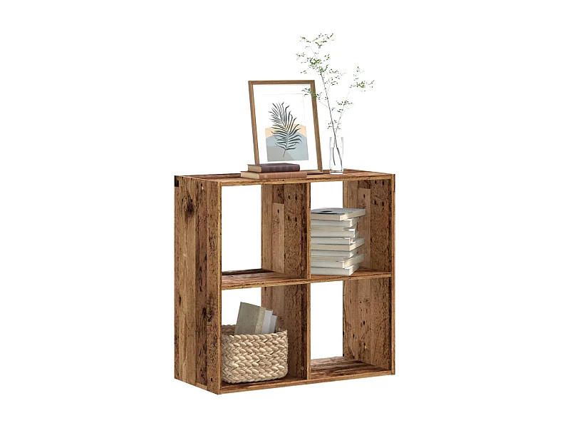 Libreria in legno antico 68,5x32x68,5 cm in legno ingegnerizzato