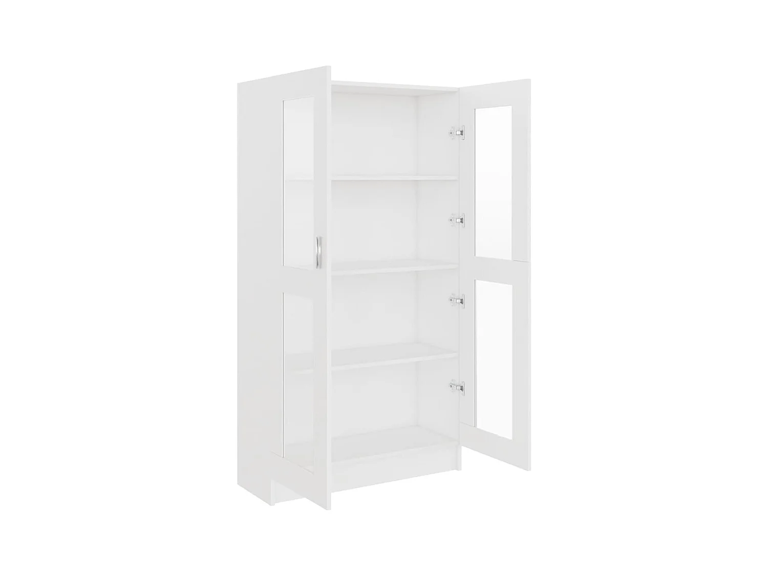 Vitrinekast Wit 82,5x30,5x150 cm Technisch hout